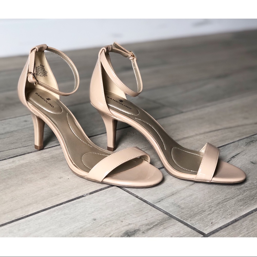Cream Parent Leather Heels